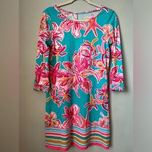 Lilly Pulitzer Linden Mini Shift Dress - Floral and Sea, Size Small
